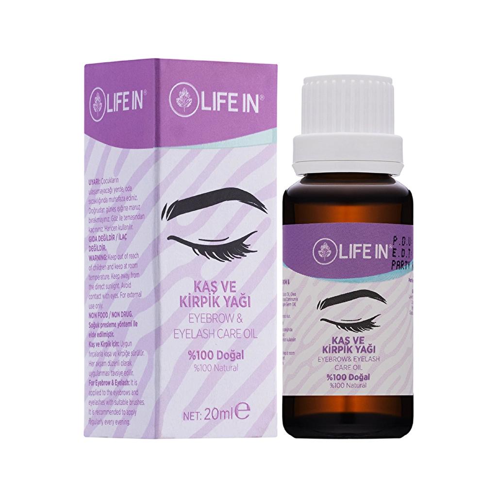 Life In Eyebrow &amp; Eyelash Nourishing Oil for Fuller Look 20 ml
