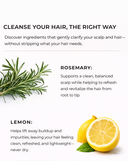 LEMON &amp; ROSEMARY CLARIFYING SHAMPOO