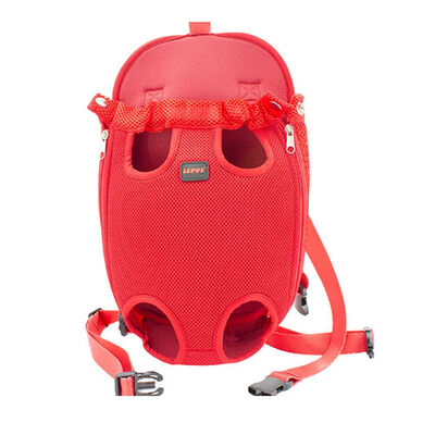 Lepus Space Dog Carrier Front &amp; Backpack Red X-Small