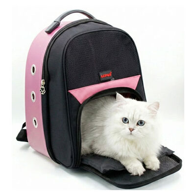 Lepus Astronaut Pet Carrier Pink for Cats and Small Dogs