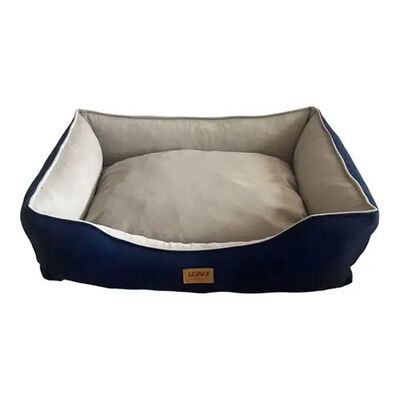 Lepus Dolce Premium Blue Pet Bed Soft Baby Face Fabric Medium