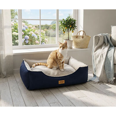 Lepus Dolce Premium Pet Bed Soft Baby Face Fabric Blue Small