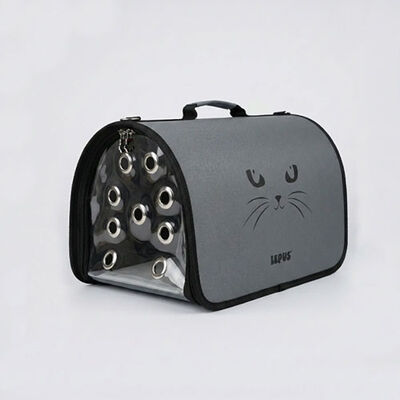 Lepus Fly Bag Cat Pattern Pet Carrier Waterproof Grey 25x40x25cm