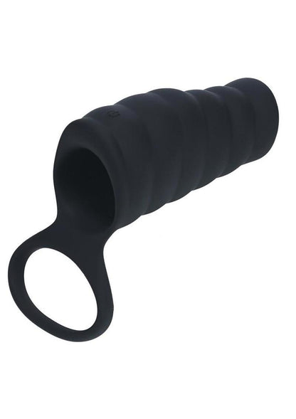 Levelz Vibrating Ribbed Cock Sleeve and Ball Ring