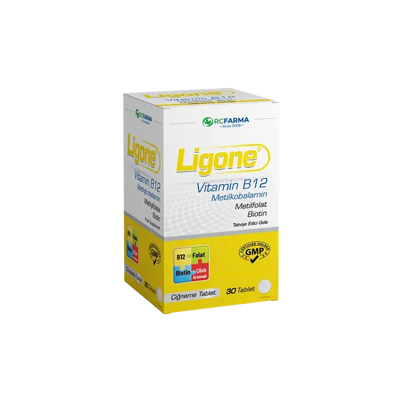 Rc Farma Ligone Vitamin B12 Chewable Tablets 30 Count