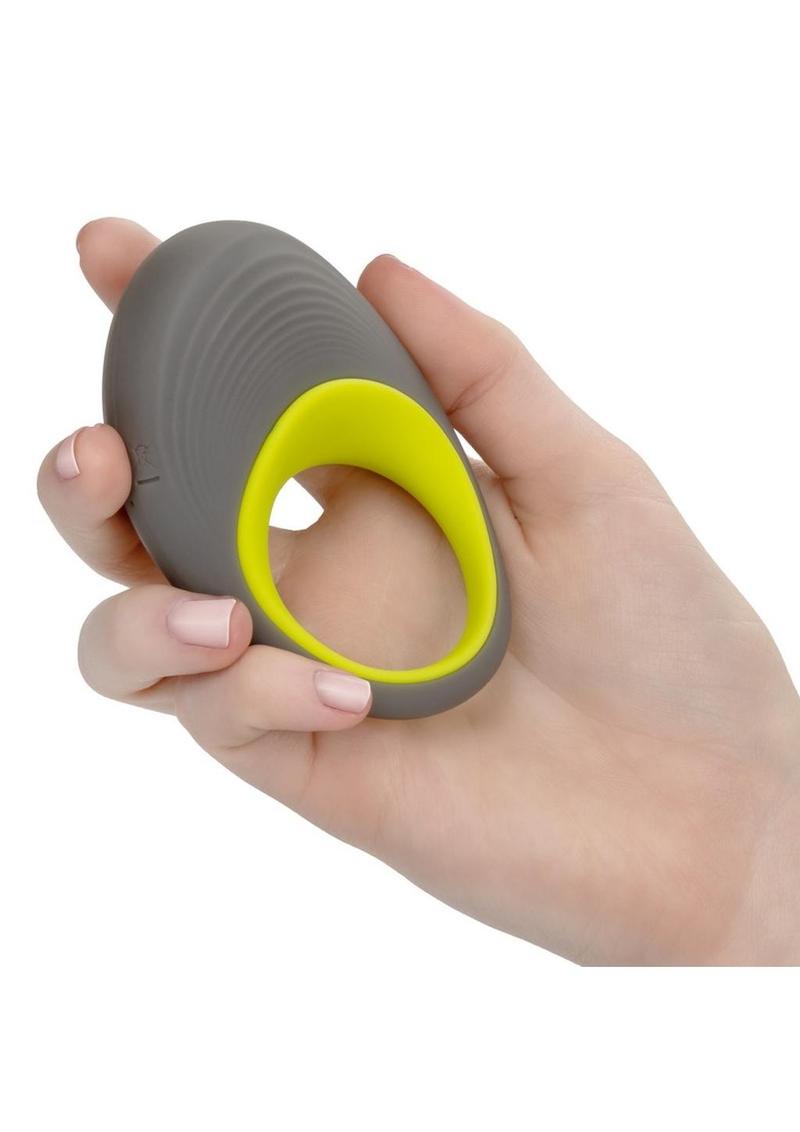 CalExotics Link Up Edge Silicone Vibrating Cock Ring