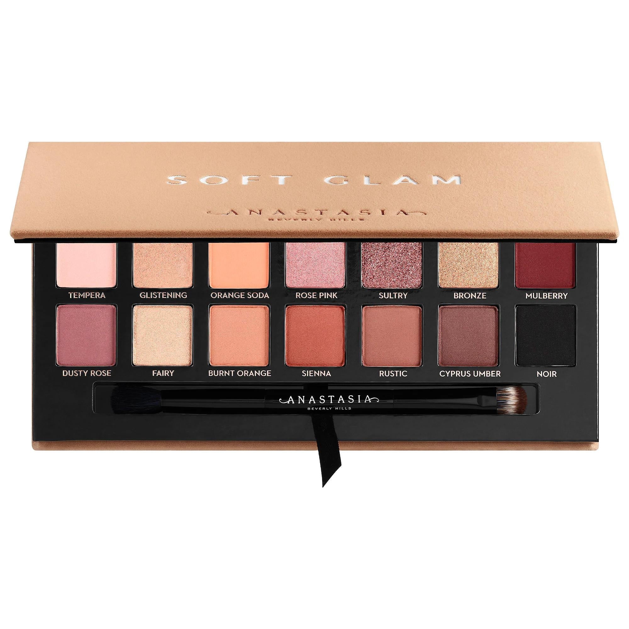 Soft Glam Eyeshadow Palette - 14 Shades with Luxurious Packaging, Paraben-Free &amp; Sulfate-Free Makeup