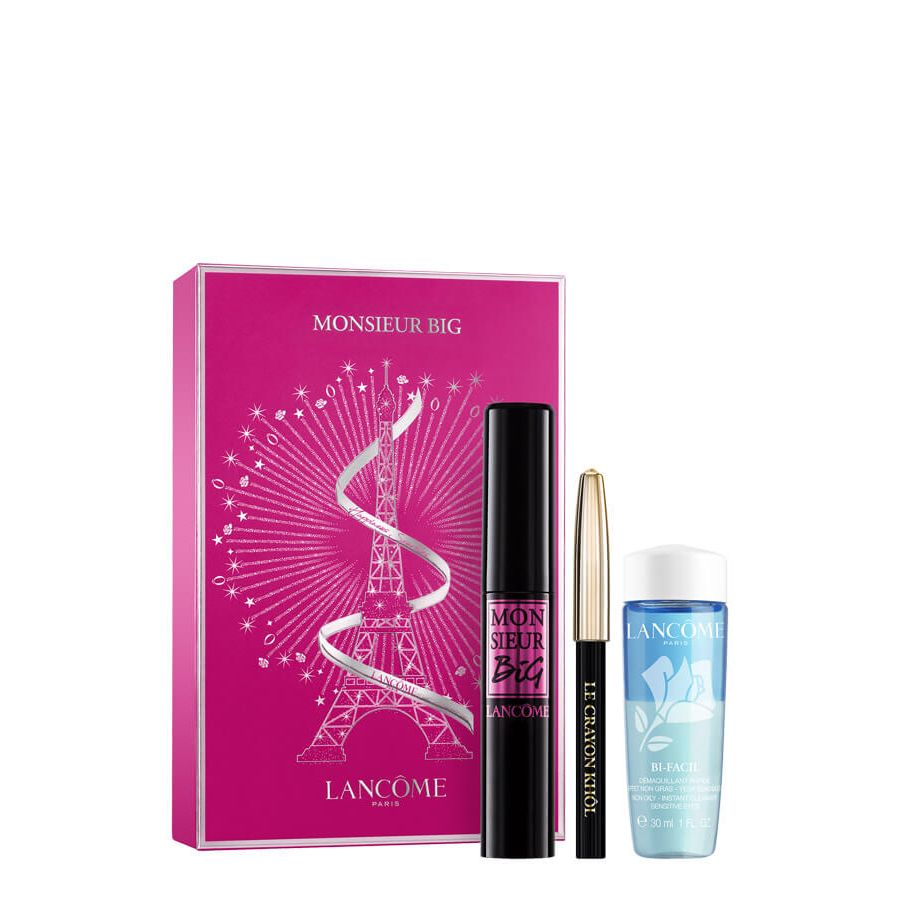 Lancome Monsieur Big Mascara Set with Eyeliner &amp; Bi-Facil 3-Piece Set