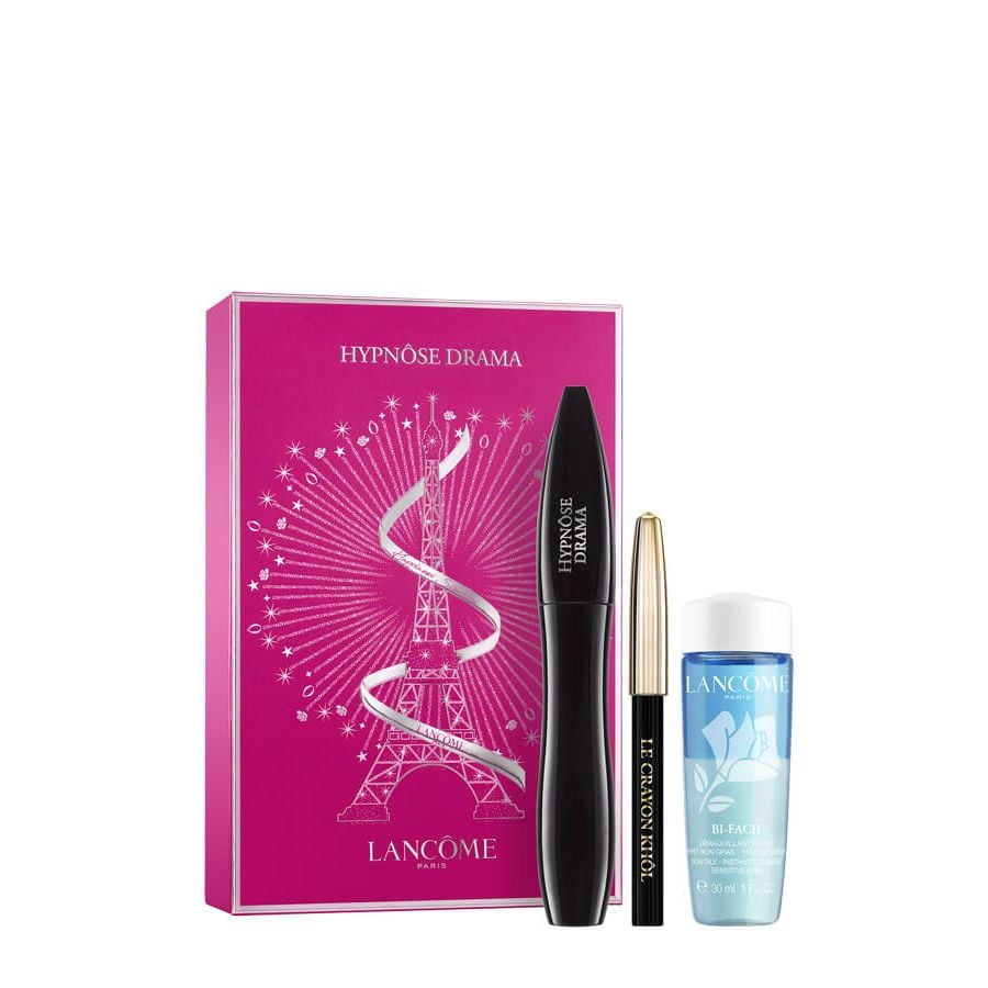 Lancome Hypnose Drama Mascara Set with Eyeliner &amp; Remover 3-Piece Set