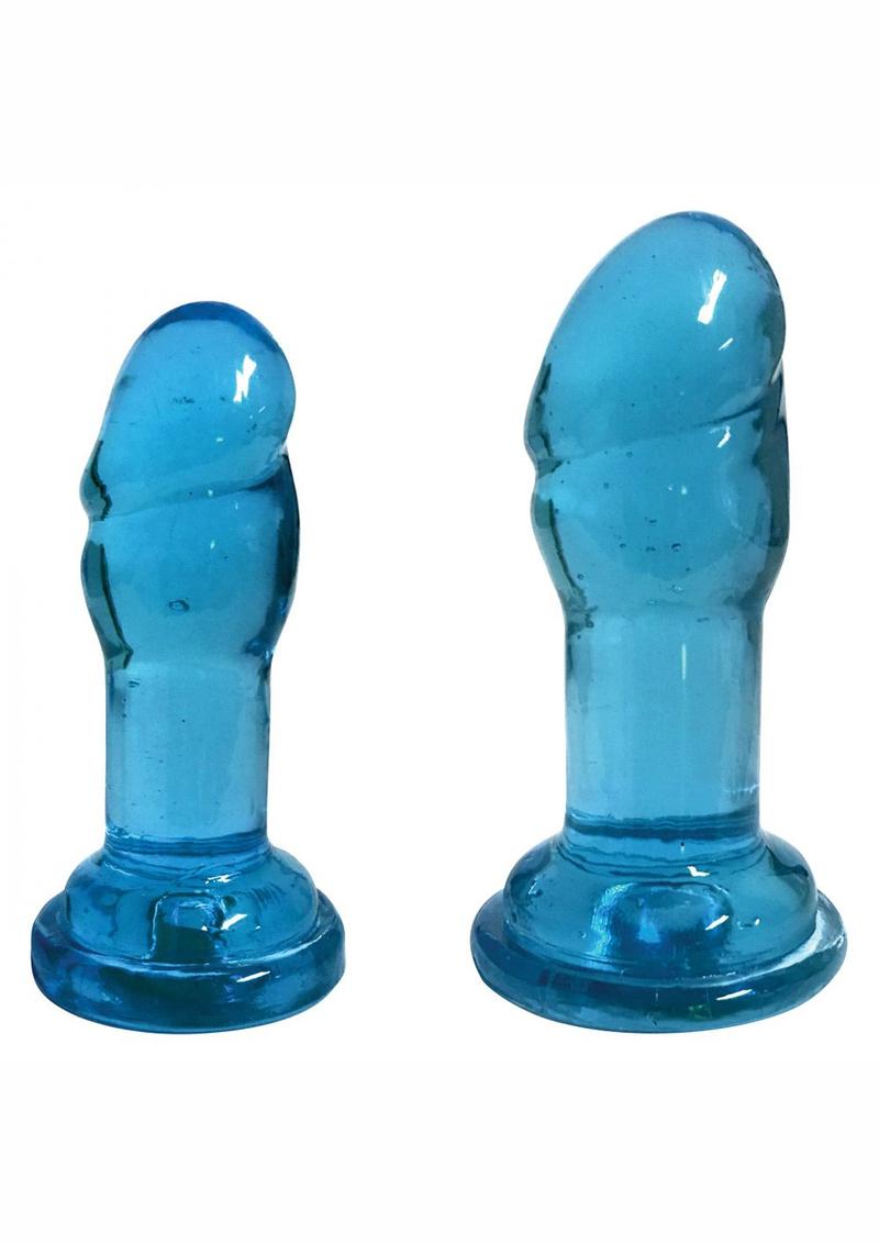 Lollicock Slim Sticks Duo Berry Blue Butt Plugs Set