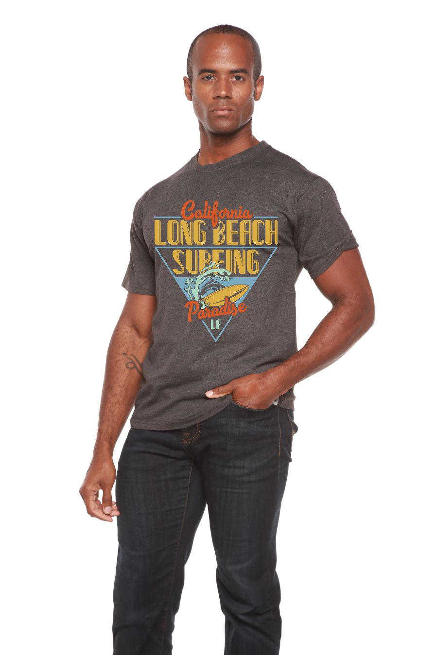 Long Beach Surfing Printed Men&