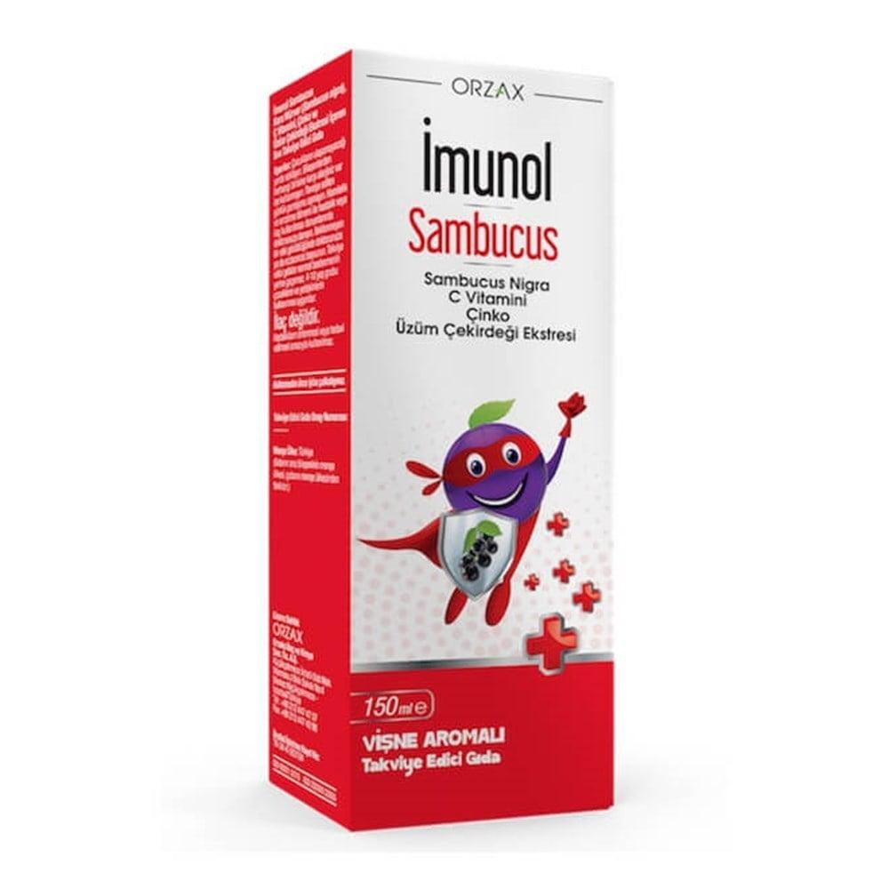 _munol Sambucus 150 ml - Natural Immune Support Supplement with Elderberry Extract, Vitamin C &amp; Zinc