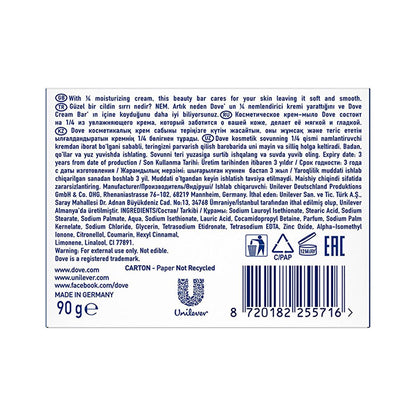 Dove Beauty Cream Bar Original - Moisturizing Sulfate-Free Soap for Soft Skin