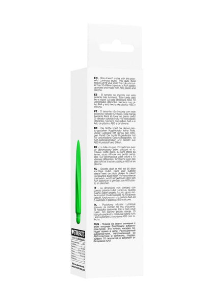 Luminous Myra Bullet with Silicone Sleeve – Green