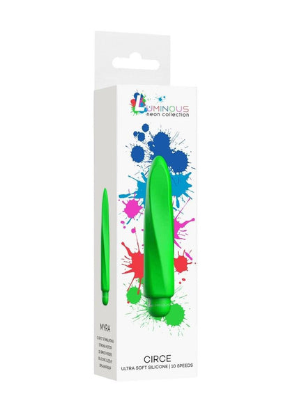 Luminous Myra Bullet with Silicone Sleeve – Green