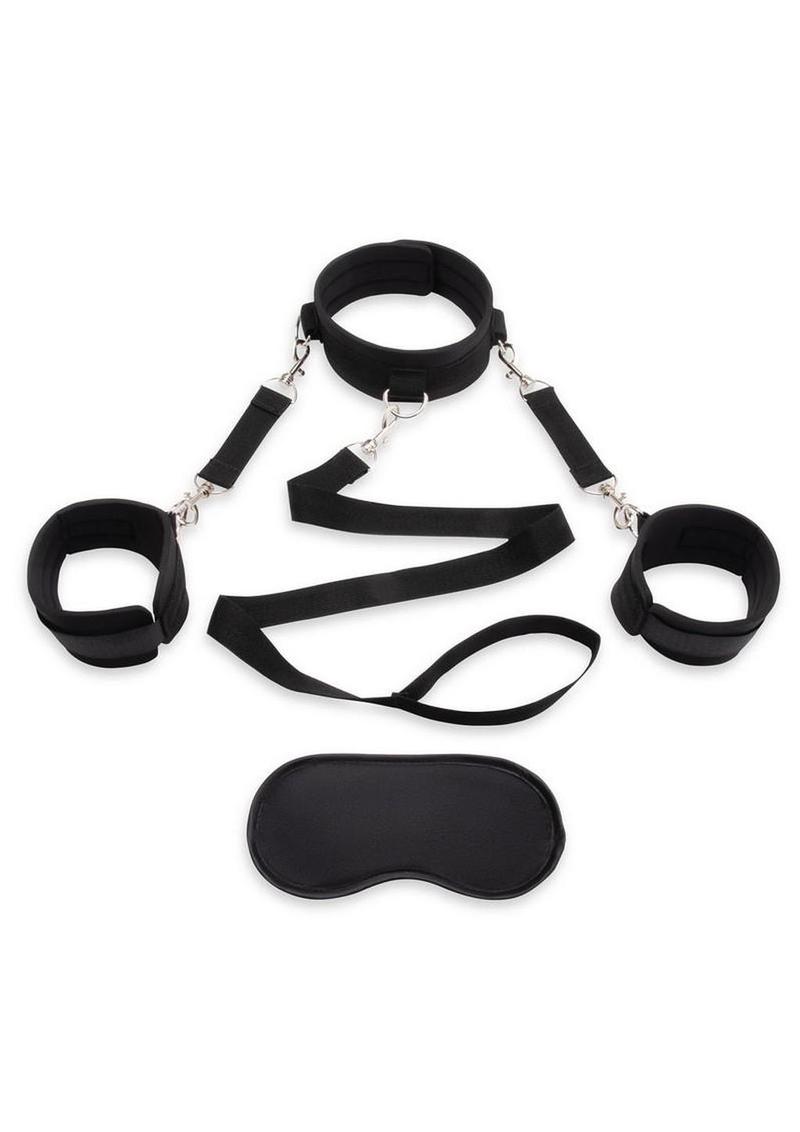 Lux Fetish Collar and Leash Set