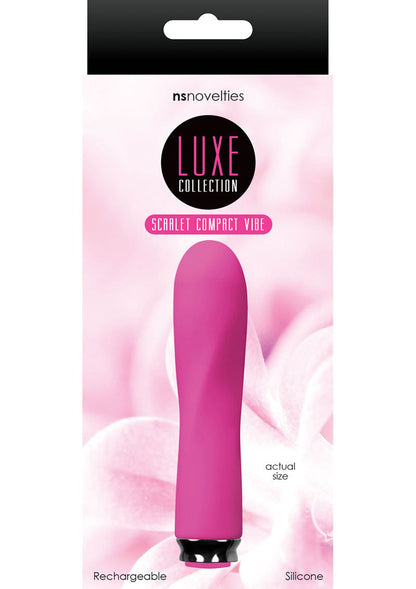 Luxe Collection Scarlet Compact Rechargeable Silicone Vibrator