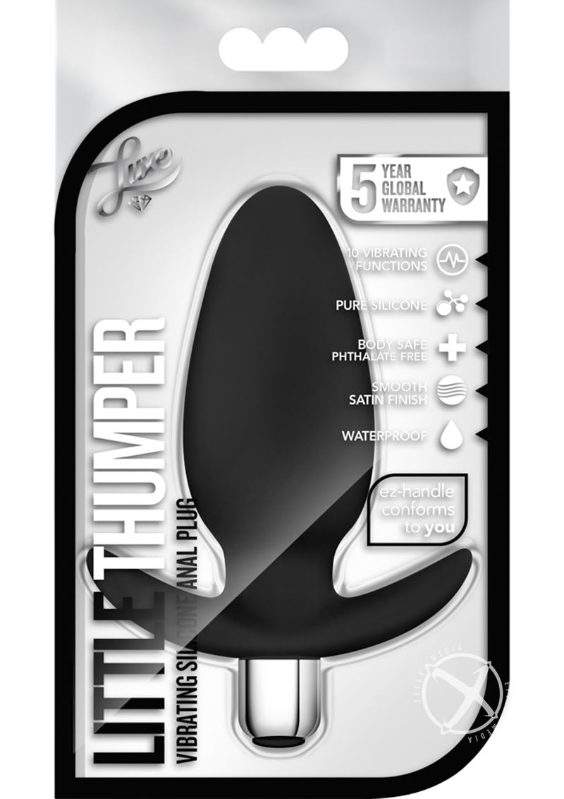 Luxe Little Thumper Vibrating Silicone Anal Plug