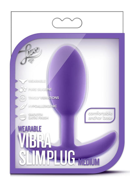 Luxe Wearable Vibra SlimPlug Medium Butt Plug