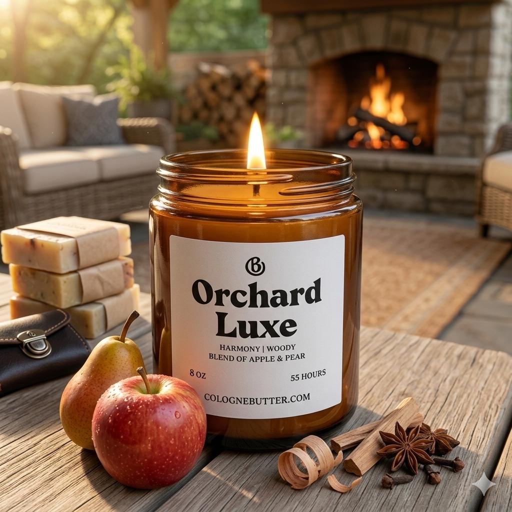 Orchid Luxe - The Luxury Orchid Floral Aroma Candle for Home Fragrance, Relaxation &amp; Romantic Atmosphere | Cologne Butter