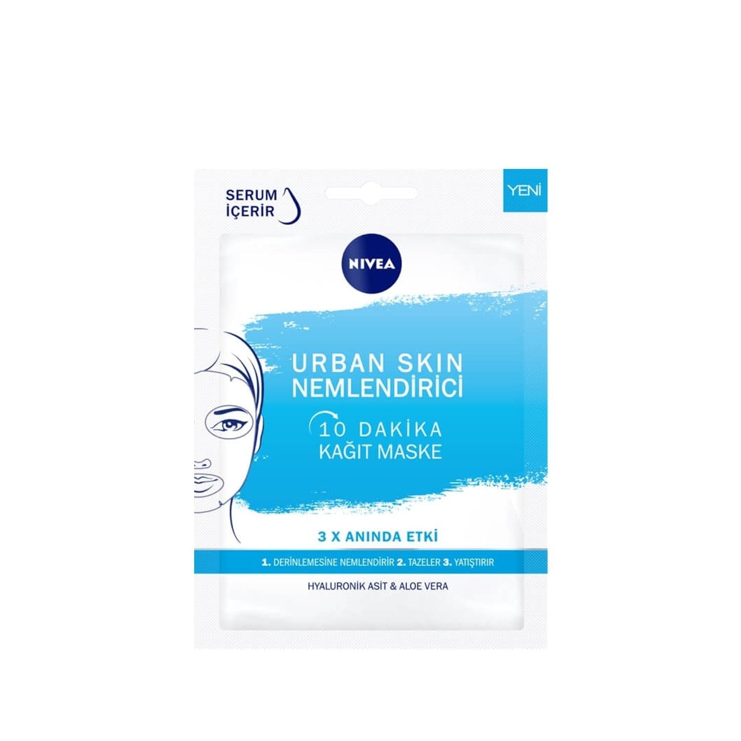 Nivea Moisturizing Face Mask - 10 Minute Hydrating Skincare for Dry Skin