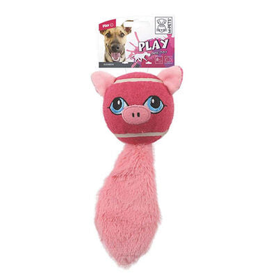 M-Pets Pig Dog Toy Squeaky and Crinkle Sound 18x11x6.5 cm