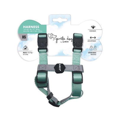 M-Pets Gentle Dog Harness Soft Padded Green XS