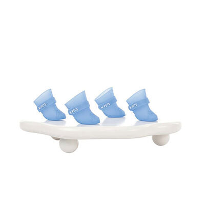 M-Pets Rainy Day Blue Waterproof Dog Boots Small 3x4 cm