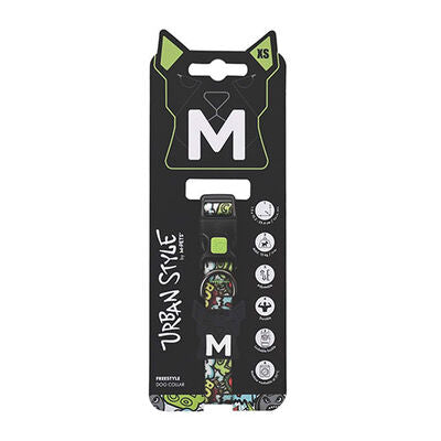 M-Pets Urban Style Freestyle Dog Collar Multicolor XSmall 15-25cm