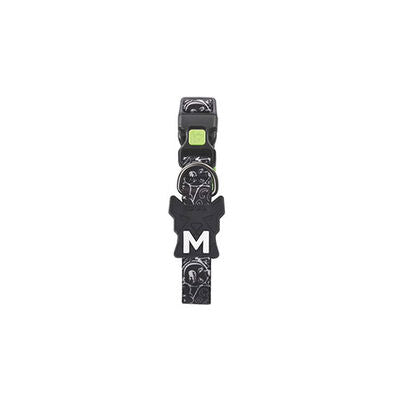 M-Pets Urban Style Freestyle Dog Collar Black &amp; White Medium
