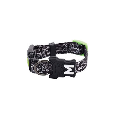 M-Pets Urban Style Freestyle Dog Collar Black &amp; White Small