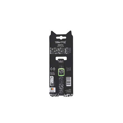 M-Pets Urban Style Freestyle Dog Collar Black &amp; White XS