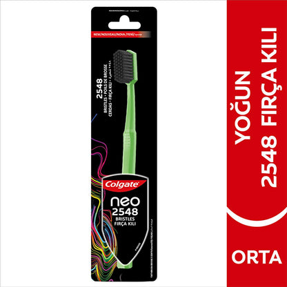 Colgate Colgate Neo Toothbrush - Manual Toothbrush with Dense 2546 Bristles, Medium Hardness, 6 Color Options