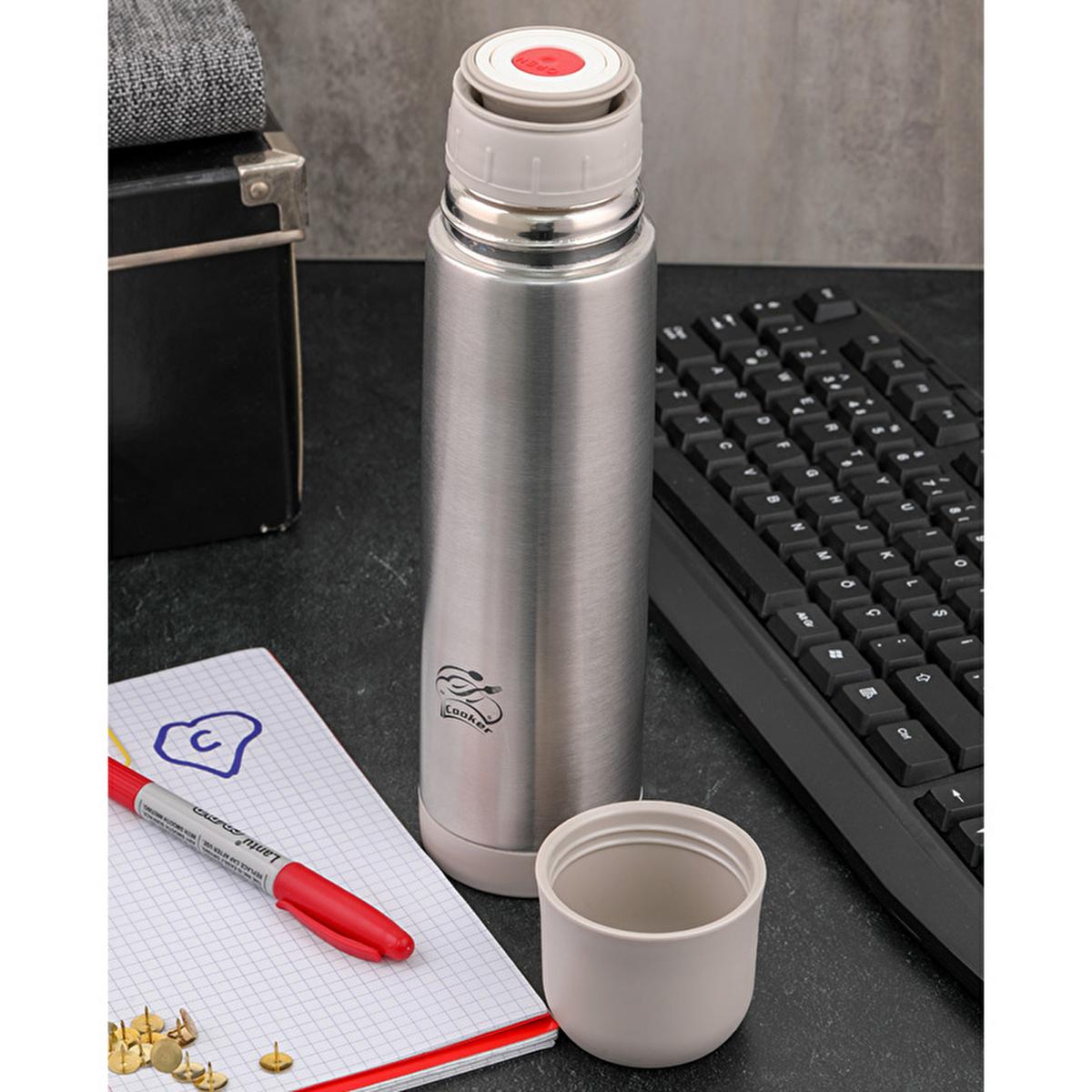 Cooker Stainless Steel Thermos 500ml - Keeps Drinks Hot/Cold for 24 Hours, Durable &amp; Eco-Friendly