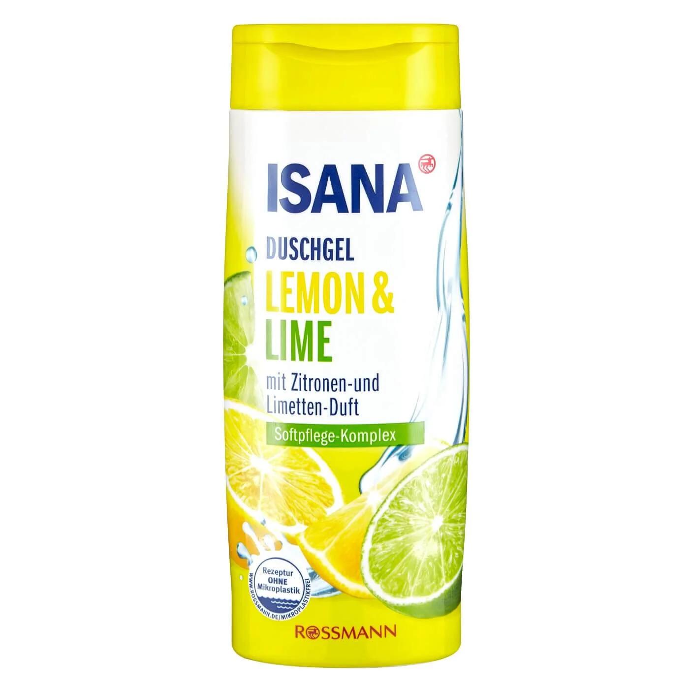 Isana Lemon &amp; Lime Shower Gel Fresh Scent 300 ml