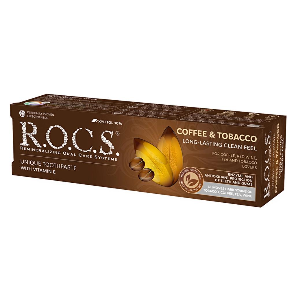 Rocs Coffee &amp; Tobacco Stain Removal Toothpaste 74g
