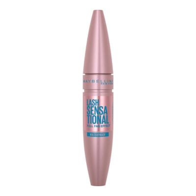 Maybelline New York Lash Sensational Waterproof Volumizing Mascara - Dramatic Volume, Length &amp; Curl - Black Pigmentation