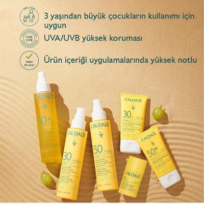 Caudalie Vinosun Protect SPF 50 Sunscreen Stick: Invisible, Vegan &amp; Fragrance-Free High Protection for Face, Lips &amp; Sensitive Skin