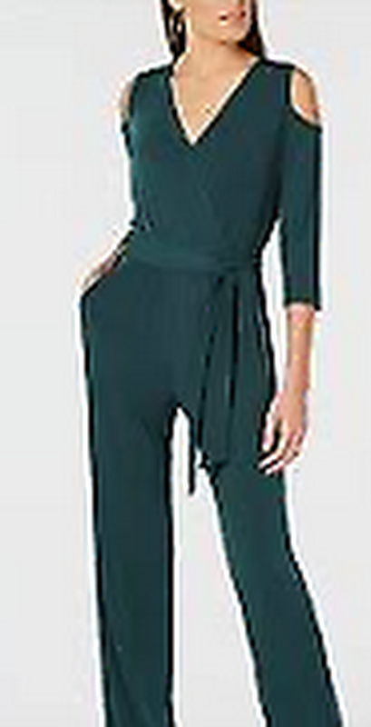 Ny Collection Plus &amp; Petite Size Cutout Wide-Leg Jumpsuit, Size 2XP