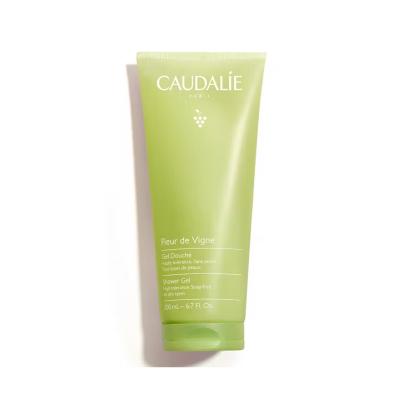 Caudalie Fleur De Vigne Shower Gel: Vegan, Soap-Free, Fragrant, Gentle Skin Cleanser - Watermelon &amp; Rose Scent (6.76 fl oz)