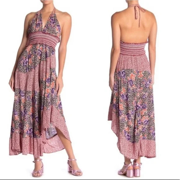Free People Terracotta Gabriella Slip Dress