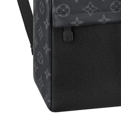 Louis Vuitton Backpack Rucksack Black Monogram Eclipse Canvas Leather