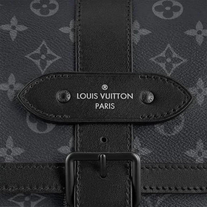Louis Vuitton Backpack Rucksack Black Monogram Eclipse Canvas Leather