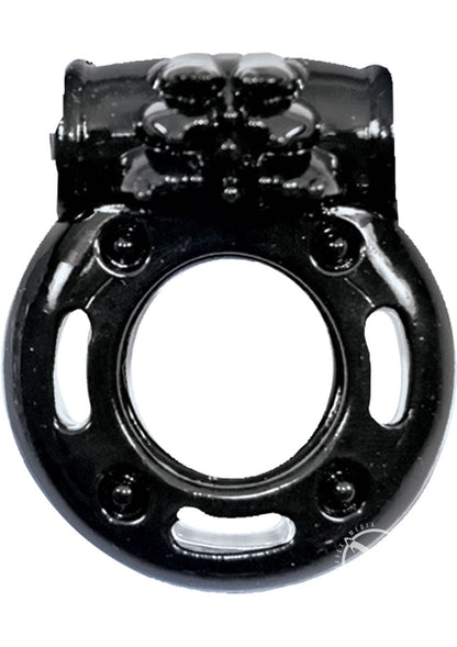 The Macho Stallions Vibrating Cock Ring With Powerful Couples