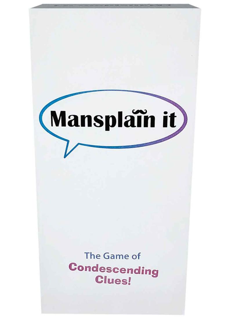 Mansplain It Card Game The Game of Condescending Clues