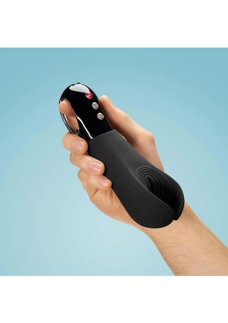 Fun Factory Manta Black Line Premium Silicone Vibrating Stroker