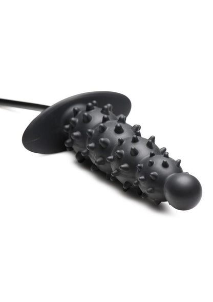 Ass Puffer Nubbed Inflatable Silicone Anal Plug