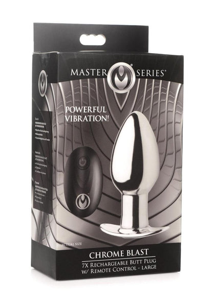Master Series Chrome Blast 7X Large Butt Plug