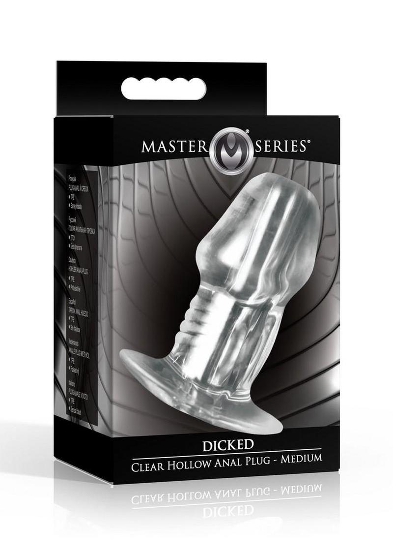 Dicked Clear Hollow Anal Plug
