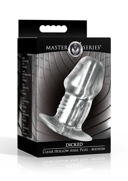 Dicked Clear Hollow Anal Plug